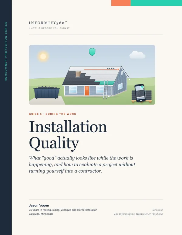Cover of Guide 5: Installation Quality